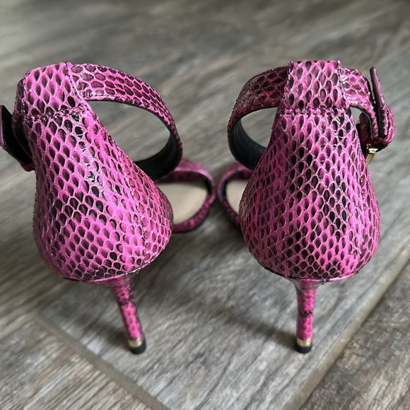 Michael Kors Luxury Collection Python Embossed Leather Sandal - Picture 3 of 11